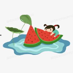 可爱夏日吃瓜头像,可爱吃瓜头像背后的清凉故事
